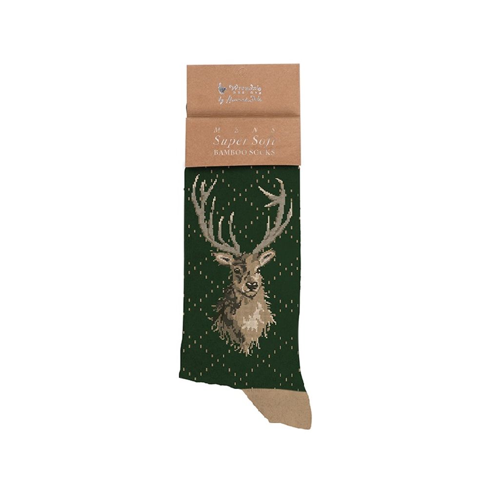 Levně Wrendale Designs Pánské ponožky Wrendale Designs "Portrait of a Stag" - Jelen