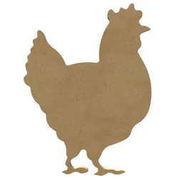 Dřevěný výřez k dekoraci Gomille, 26 cm - Slepice, velká
