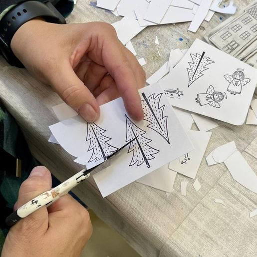Razítka Aladine Stampo Art, 29 ks - Kouzelné domečky