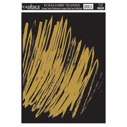 Nažehlovací nálepka Cadence, 21x30 cm, zlatá - Čmáranice
