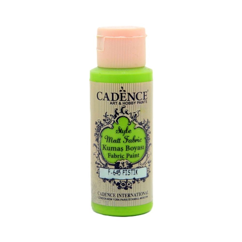 Levně Cadence Barva na textil Cadence Style Matt Fabric, 59 ml - VYBERTE ODSTÍN - Barva na textil Cadence Style Matt Fabric, 59 ml - pistachio green, zelená
