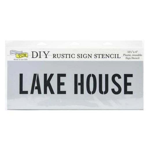 Šablona TCW 16,5"x6" (42x15 cm) - Text Lake House
