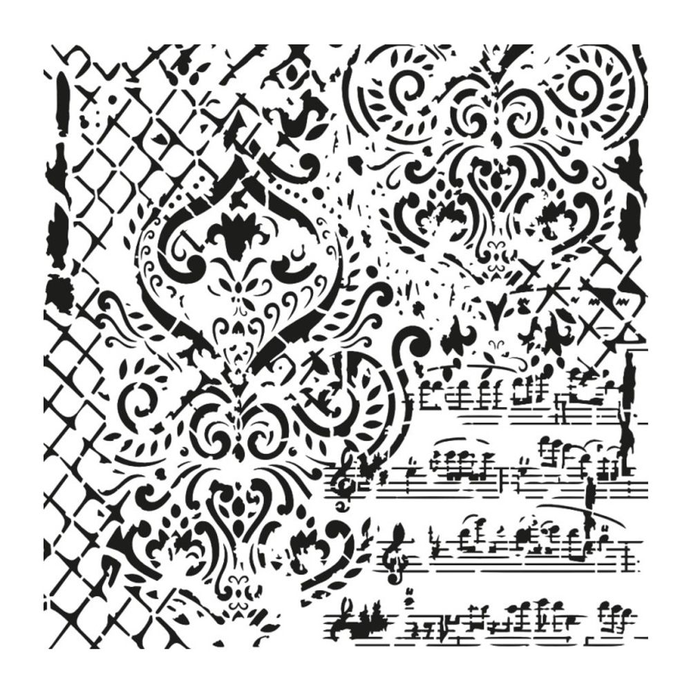 Levně Cadence Šablona Cadence, Ornamenty 9 - VYBERTE VELIKOST - Šablona Cadence, 25x25 cm - Ornamenty 9