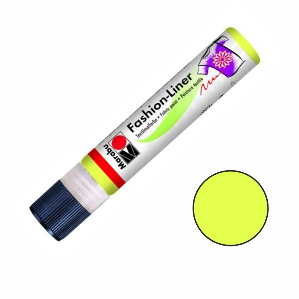 Textilní liner 25 ml - citrónová Aladine