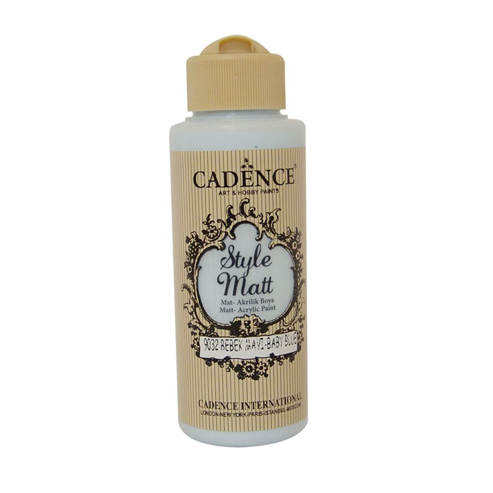 Levně Cadence Matná akrylová barva Cadence Style Matt, 120 ml - VYBERTE ODSTÍN - Matná akrylová barva Cadence Style Matt, 120 ml - baby blue, sv. modrá