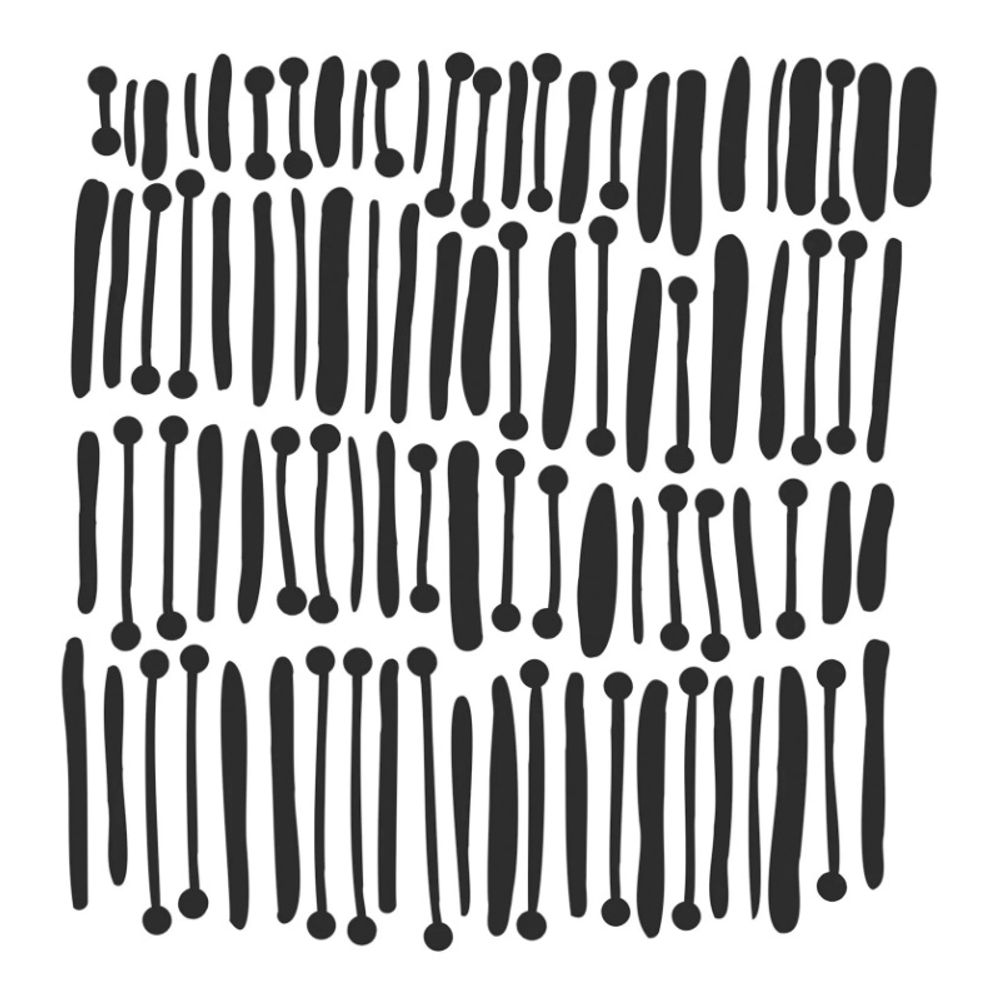 Levně The Crafter´s Workshop Šablona TCW 6"x6" (15,2x15,2 cm) - Rows of Lines