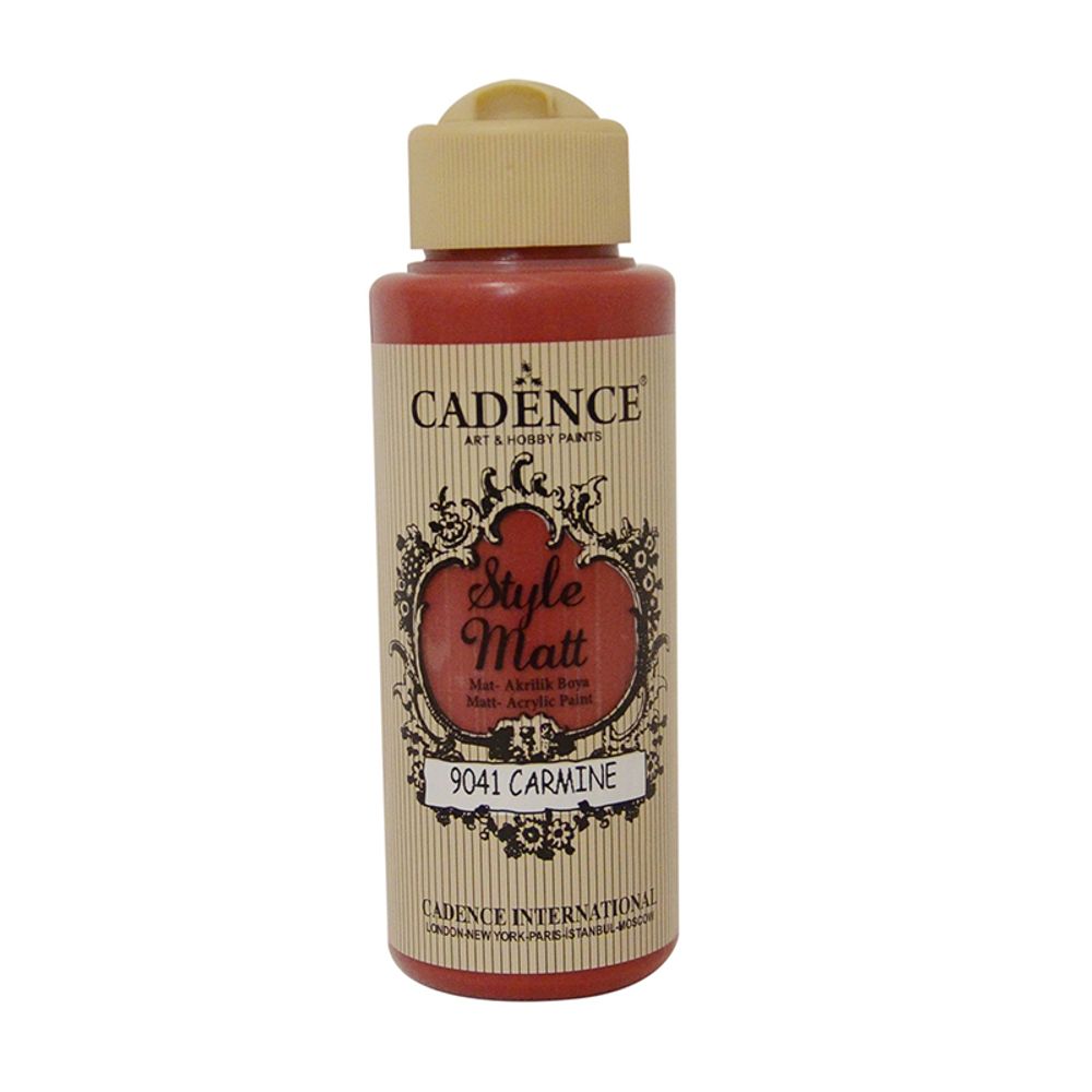 Levně Cadence Matná akrylová barva Cadence Style Matt, 120 ml - VYBERTE ODSTÍN - Matná akrylová barva Cadence Style Matt, 120 ml - carmine red, karmínová červená