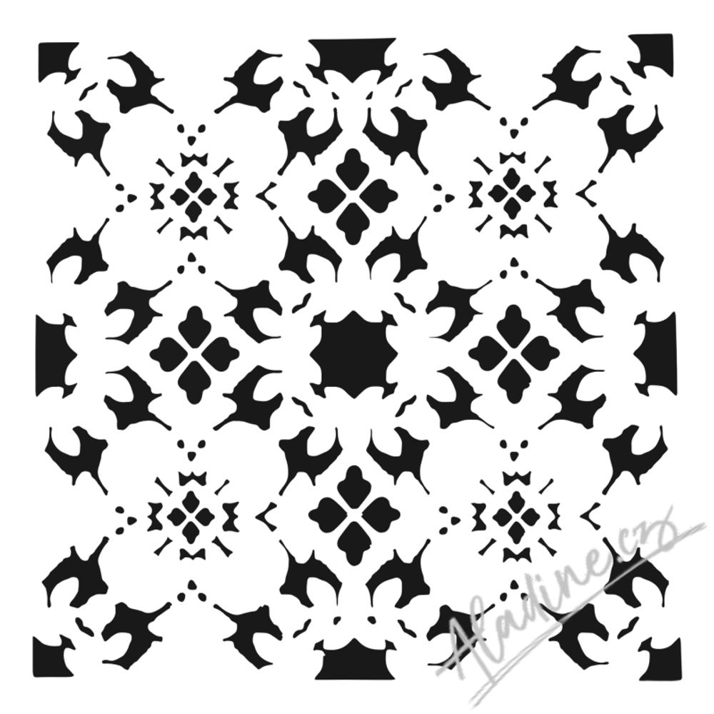 The Crafter´s Workshop Šablona TCW 12"x12" (30,5x30,5 cm) - Poppy Grid