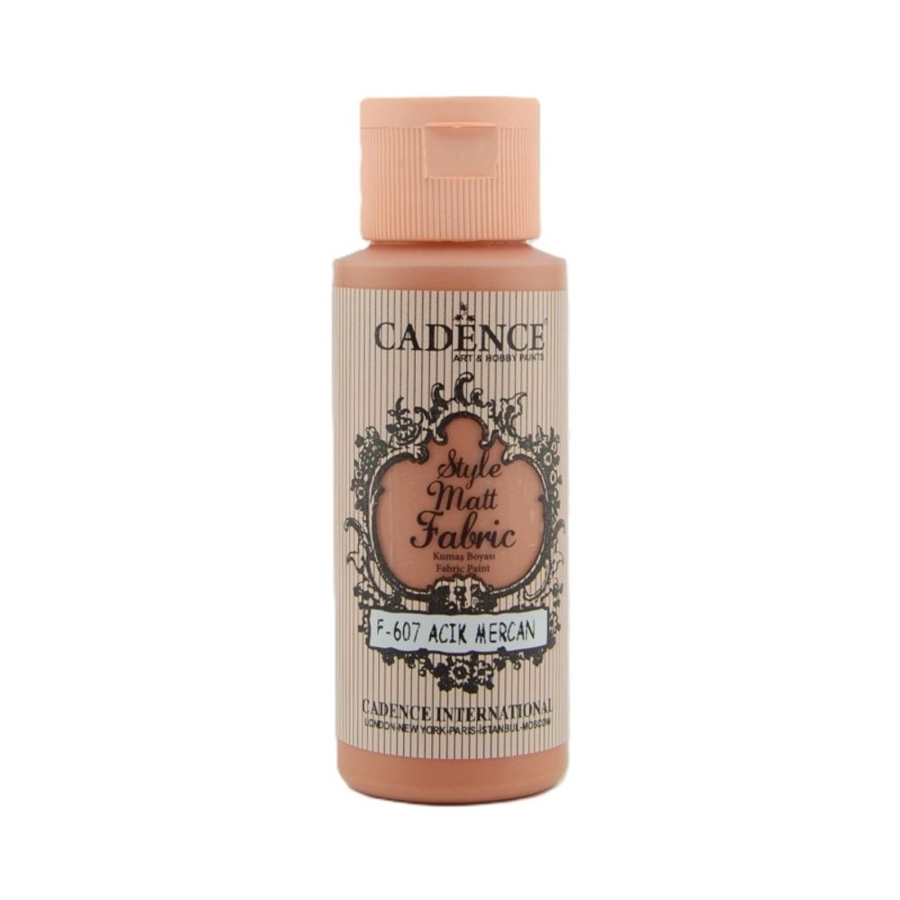 Cadence Barva na textil Cadence Style Matt Fabric, 59 ml - VYBERTE ODSTÍN - Barva na textil Cadence Style Matt Fabric, 59 ml - light coral, sv. korálová