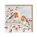 Přání Wrendale Designs "Feathers and Friendship", 15x15 cm - Vánoční červenky