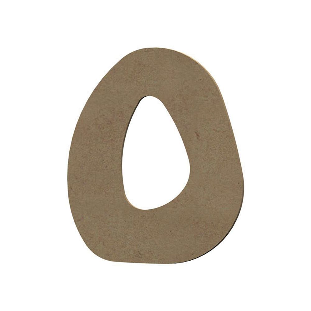 Gomille Dřevěný výřez k dekoraci Gomille, 8 cm - Abeceda - VYBERTE PÍSMENO - Dřevěný výřez k dekoraci Gomille, 8 cm - Písmeno O
