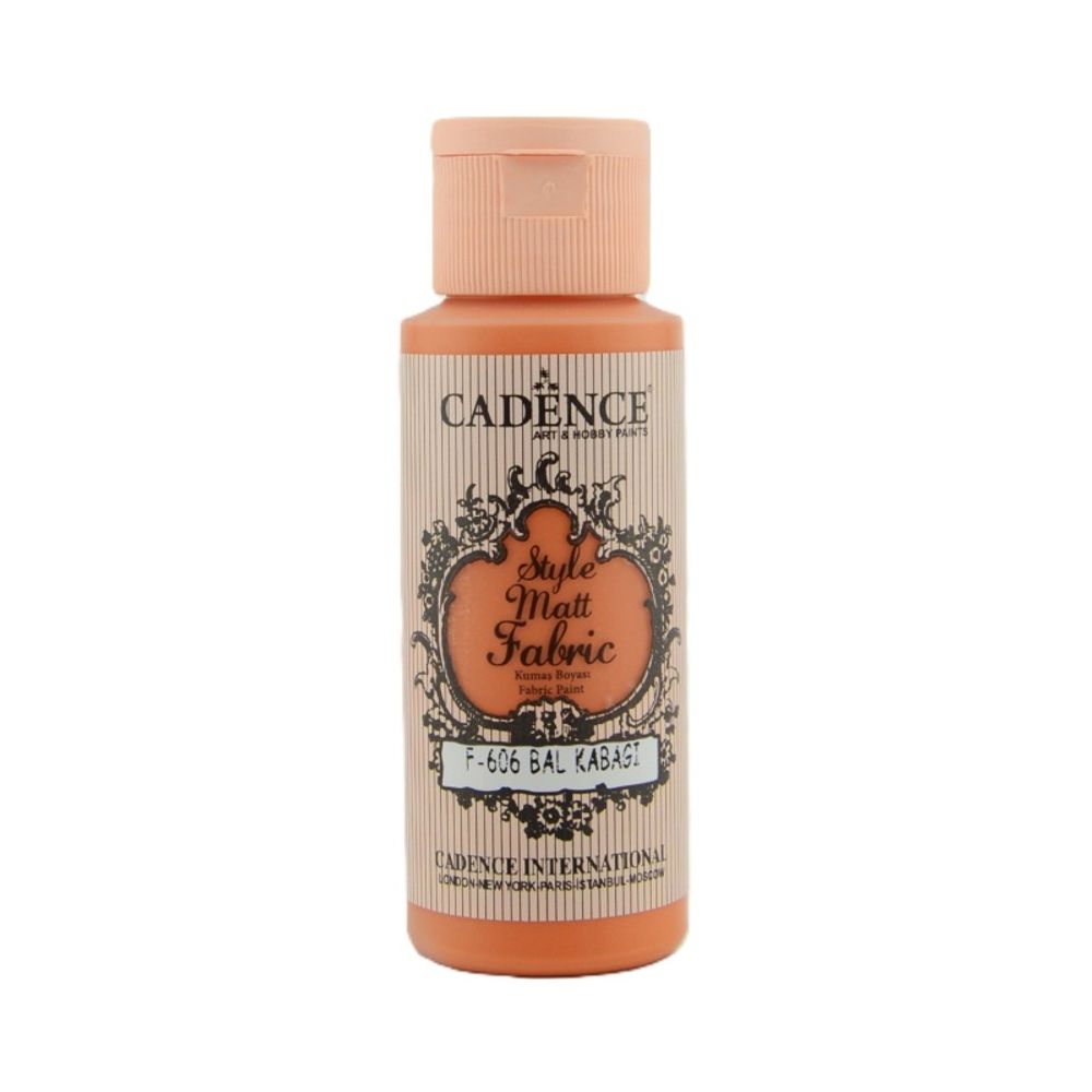 Levně Cadence Barva na textil Cadence Style Matt Fabric, 59 ml - VYBERTE ODSTÍN - Barva na textil Cadence Style Matt Fabric, 59 ml - pumpkin, dýňová