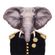 Nažehlovací nálepka, slon - 21 x 30 cm