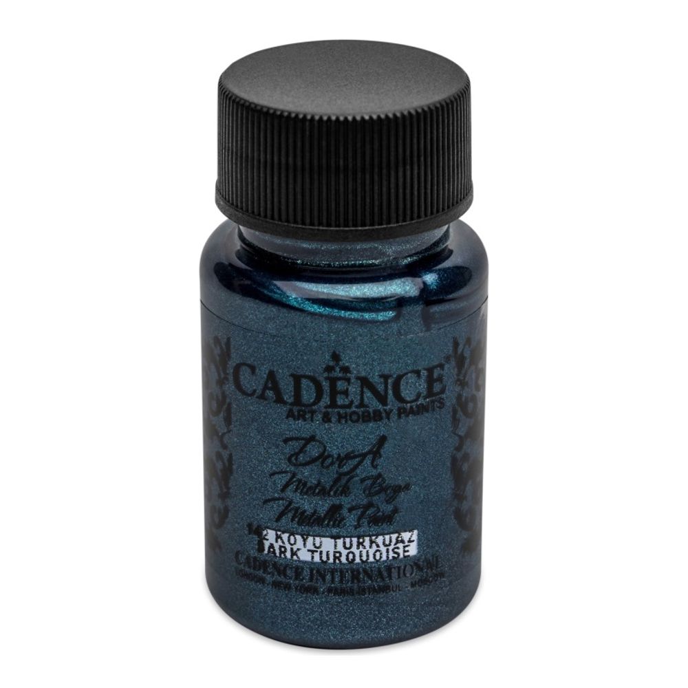 Cadence Metalická akrylová barva Cadence Dora Metallic, 50 ml - VYBERTE ODSTÍN - Metalická akrylová barva Cadence Dora Metallic, 50 ml - dark turquoise, tm. tyrkysová