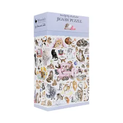 Puzzle Wrendale Designs "Feline Friends", 1000 dílků - Kočky