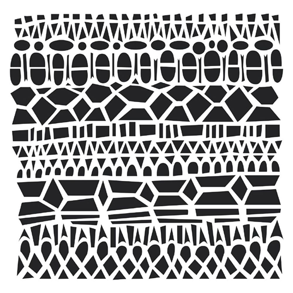Levně The Crafter´s Workshop Šablona TCW - Modern Lace - VYBERTE VELIKOST - Šablona TCW 6"x6" (15,2x15,2 cm) - Modern Lace