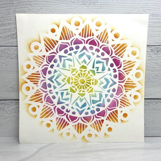 Šablona TCW - Striped Mandala - VYBERTE VELIKOST