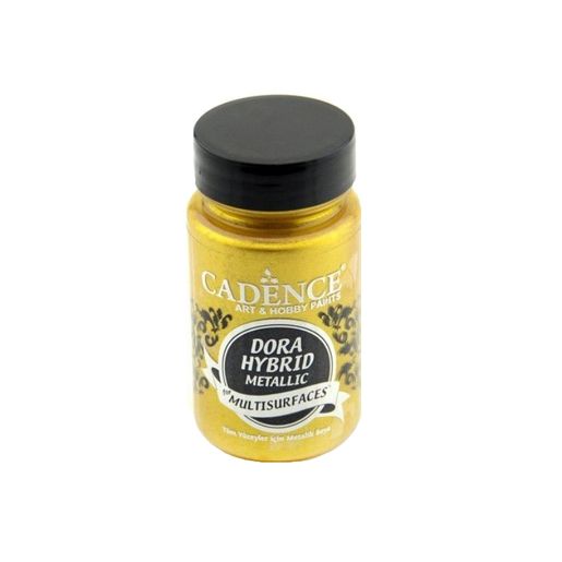 Metalická barva na všechny povrchy Cadence Dora Hybrid, 90 ml - (rich gold), sytá zlatá