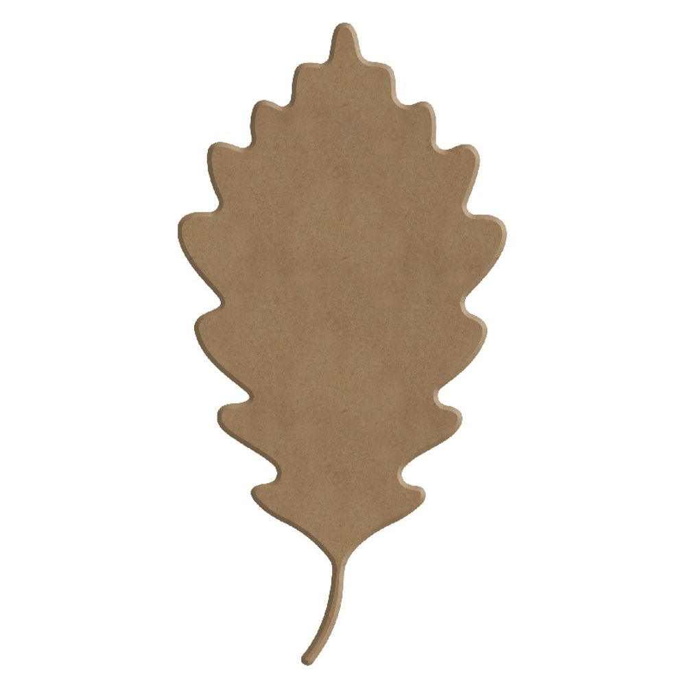 Dřevěný výřez k dekoraci Gomille, 8 x 15 cm – dubový list Aladine