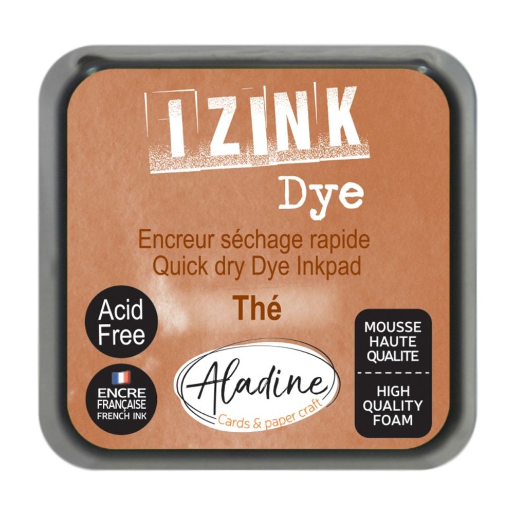 Levně Aladine Razítkovací polštářek Aladine Izink Dye - VYBERTE ODSTÍN - Razítkovací polštářek Aladine Izink Dye - thé, sv. hnědý