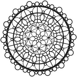 Šablona TCW 12"x12" (30,5x30,5 cm) - Beaded Mandala