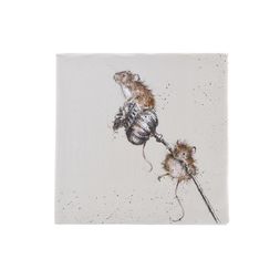 Papírové ubrousky Wrendale Designs "Country Mice", 24x24 cm - Myšky