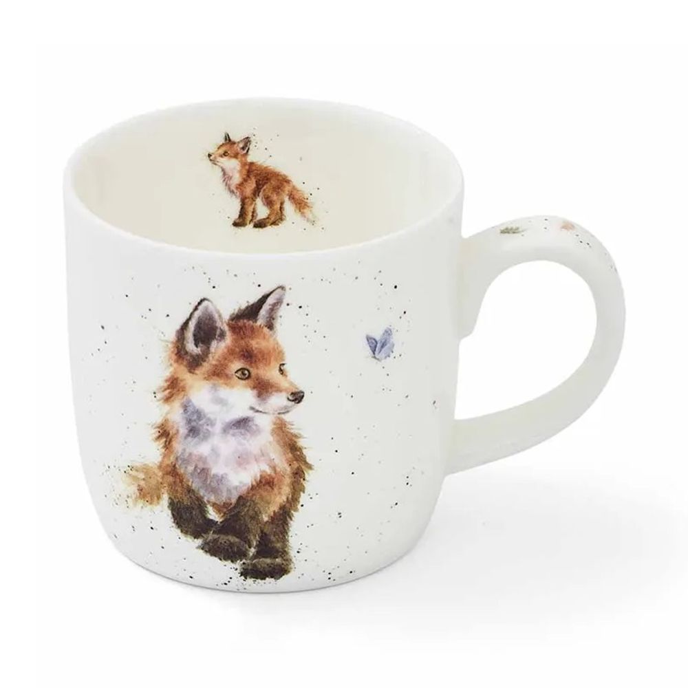 Royal Worcester Porcelánový hrnek Wrendale Designs "Born to be Wild", 0,31 l - Lišky