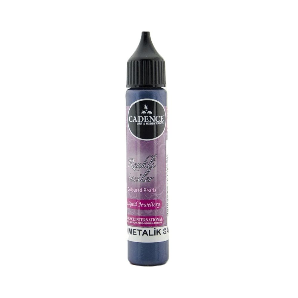 Levně Cadence Metalické tekuté perly Cadence, 25 ml - VYBERTE ODSTÍN - Metalické tekuté perly Cadence, 25 ml - saphire, safírová modrá