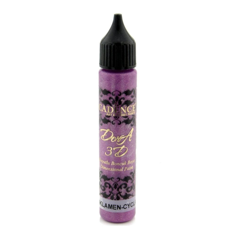 Levně Cadence Metalická kontura Cadence Dora 3D, 25 ml - VYBERTE ODSTÍN - Metalická kontura Cadence Dora 3D, 25 ml - cyclamen, fuchsiová