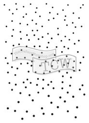 Šablona TCW 5,25"x7,25" (13,3x18,4 cm) - Ombre Dots