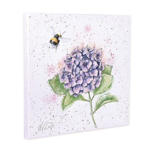 Obraz Wrendale Designs "The Busy Bee 50x50 cm - Hortenzie