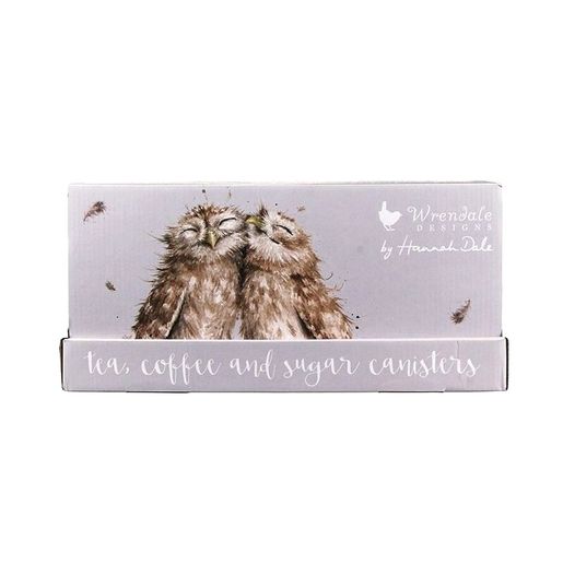Sada plechových dóz Wrendale Designs "Country Animal", 3 ks - Zajíc, sovy, jelen