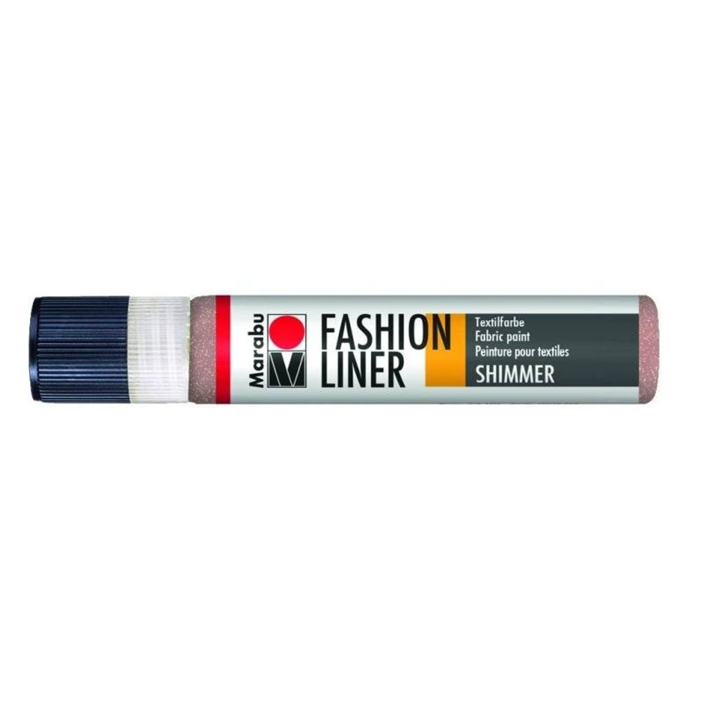 Marabu Textilní liner Marabu, 25 ml - zlatorůžový