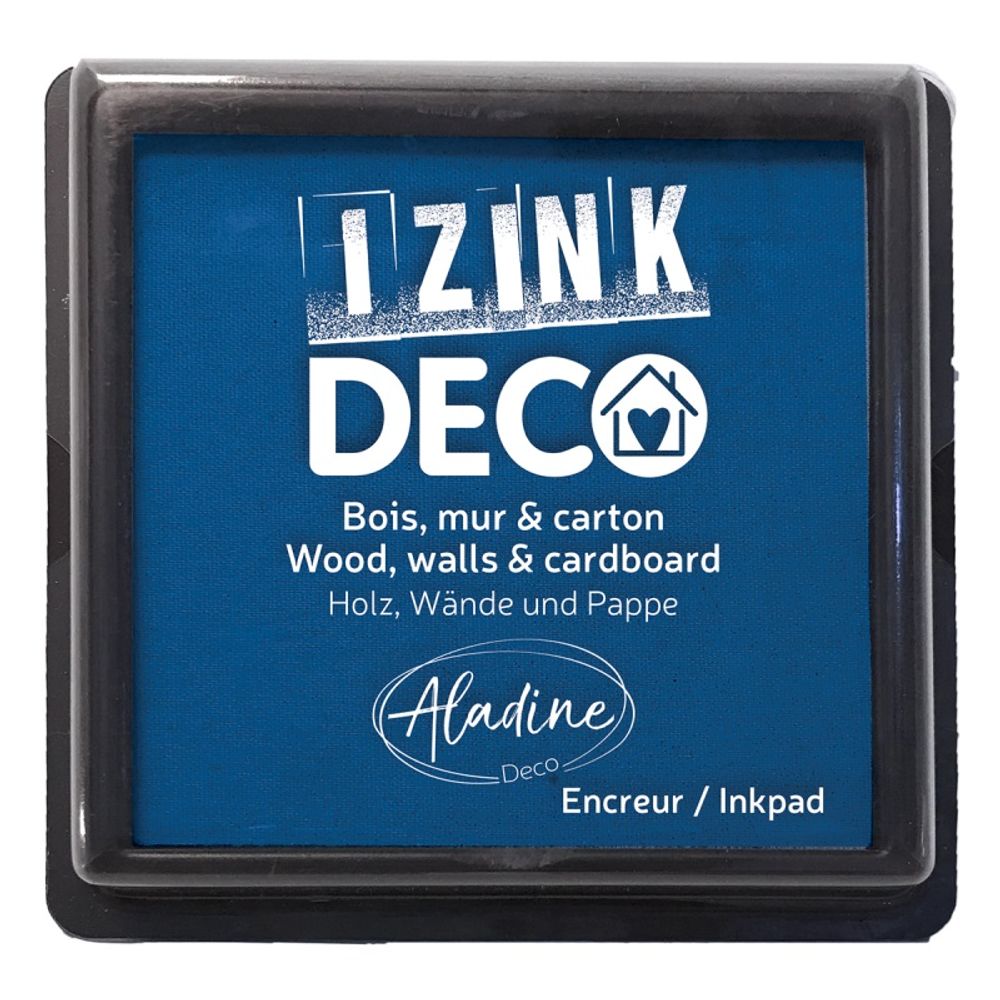 Levně Aladine Razítkovací polštářek Aladine Izink Deco - VYBERTE ODSTÍN - Razítkovací polštářek Aladine Izink Deco - bleu marine, tm. modrý