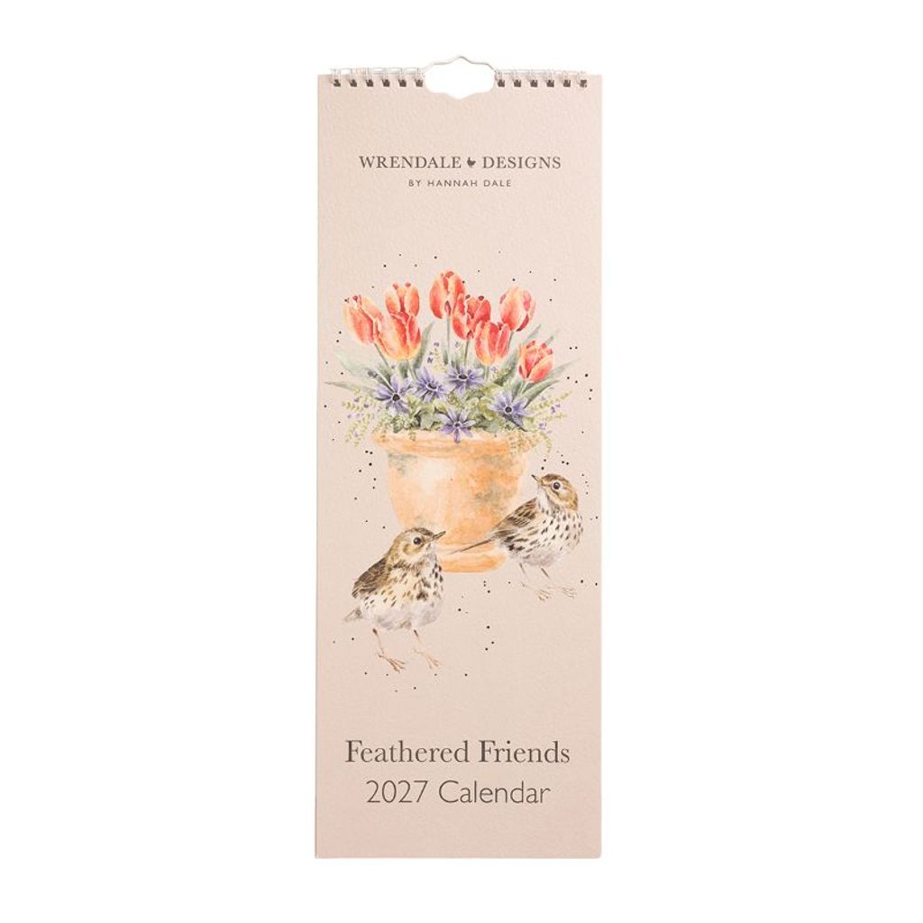 Kuchyňský kalendář 2027 Wrendale Designs "Feathered Friends" - Ptáčci