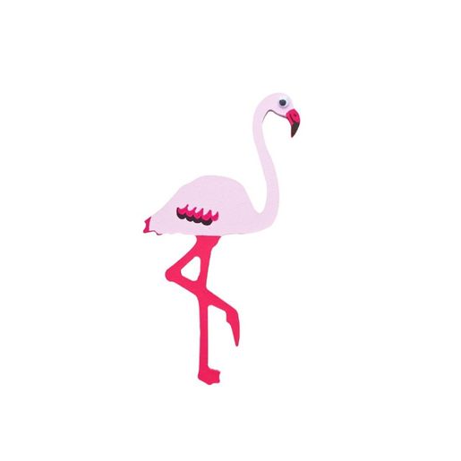 Dřevěný výřez k dekoraci Gomille, 15 cm - Plameňák