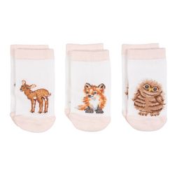 Dětské ponožky Wrendale Designs "Little Forest", 6-12 měs., 3 páry - Lesní zvířátka