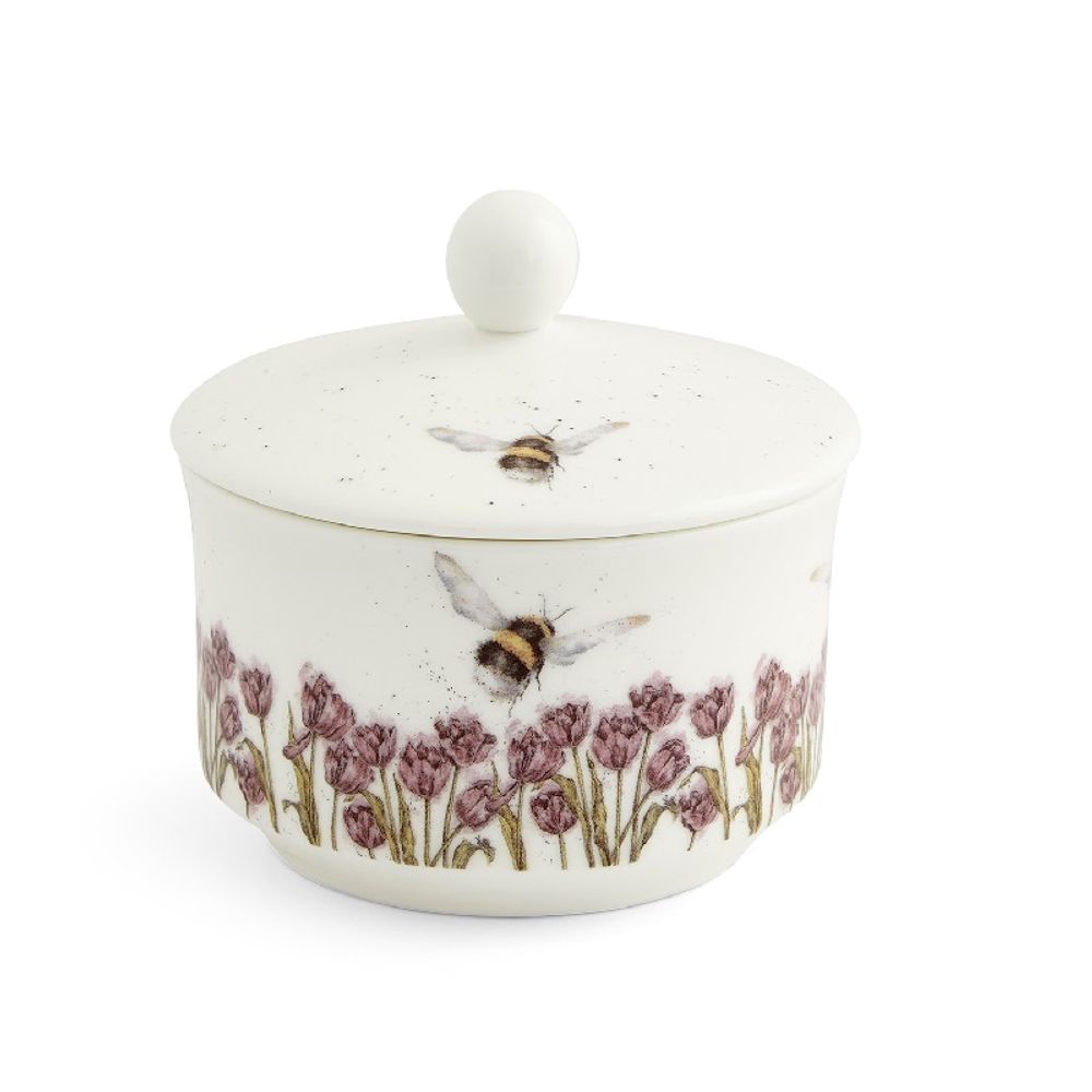 Royal Worcester Porcelánová cukřenka Wrendale Designs "Flight of the Bumblebee", 0,3 l - Čmelák