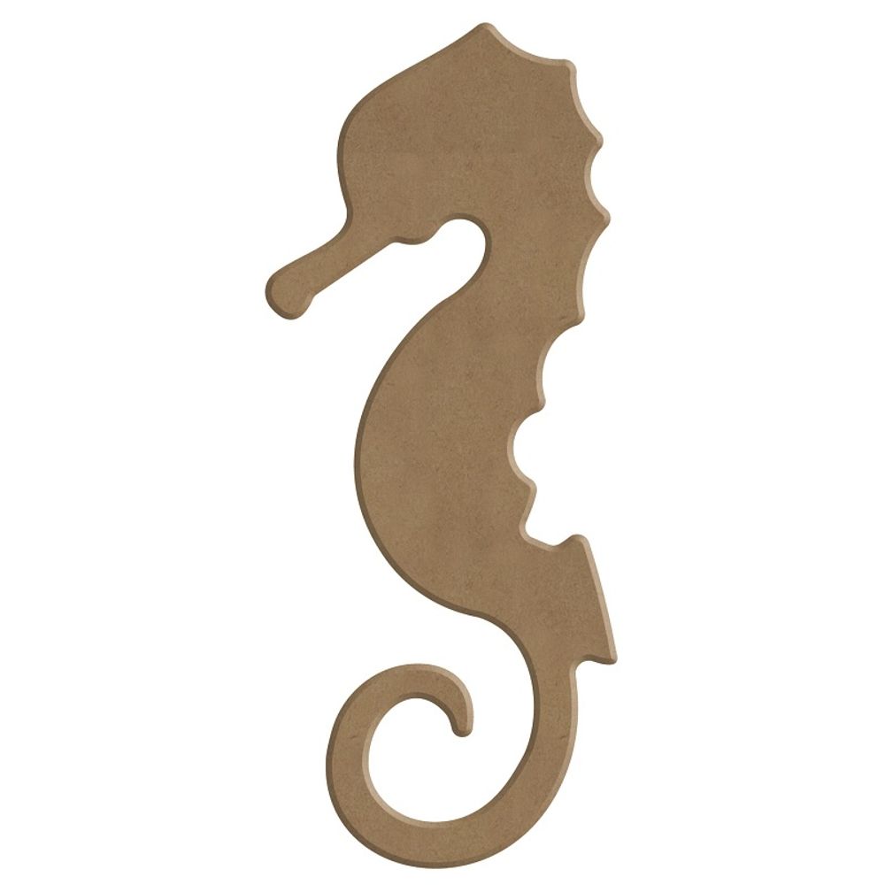 Dřevěný výřez k dekoraci Gomille, 14 cm – mořský koník Aladine