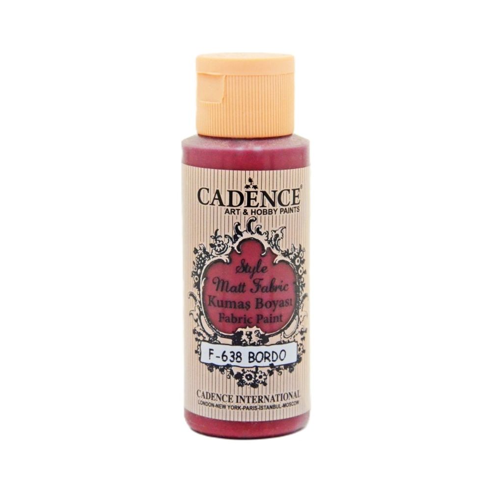 Levně Cadence Barva na textil Cadence Style Matt Fabric, 59 ml - VYBERTE ODSTÍN - Barva na textil Cadence Style Matt Fabric, 59 ml - bordeaux, vínová