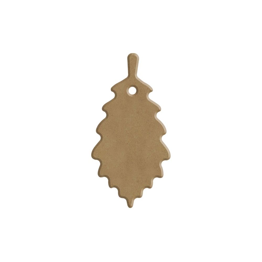 Levně Gomille Dřevěný výřez k dekoraci Gomille, závěsný, 4x8 cm - Dubový list