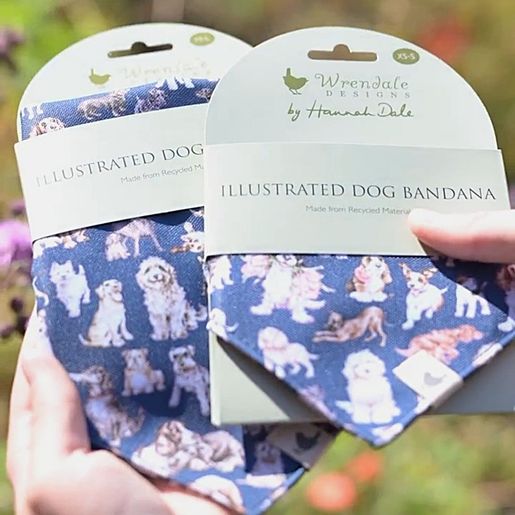 Šátek pro psy Wrendale Designs, vel. M/L - Pejsci