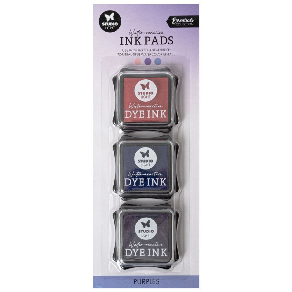 Studio Light Razítkovací polštářky Studio Light Dye Ink, 3 ks - fialové