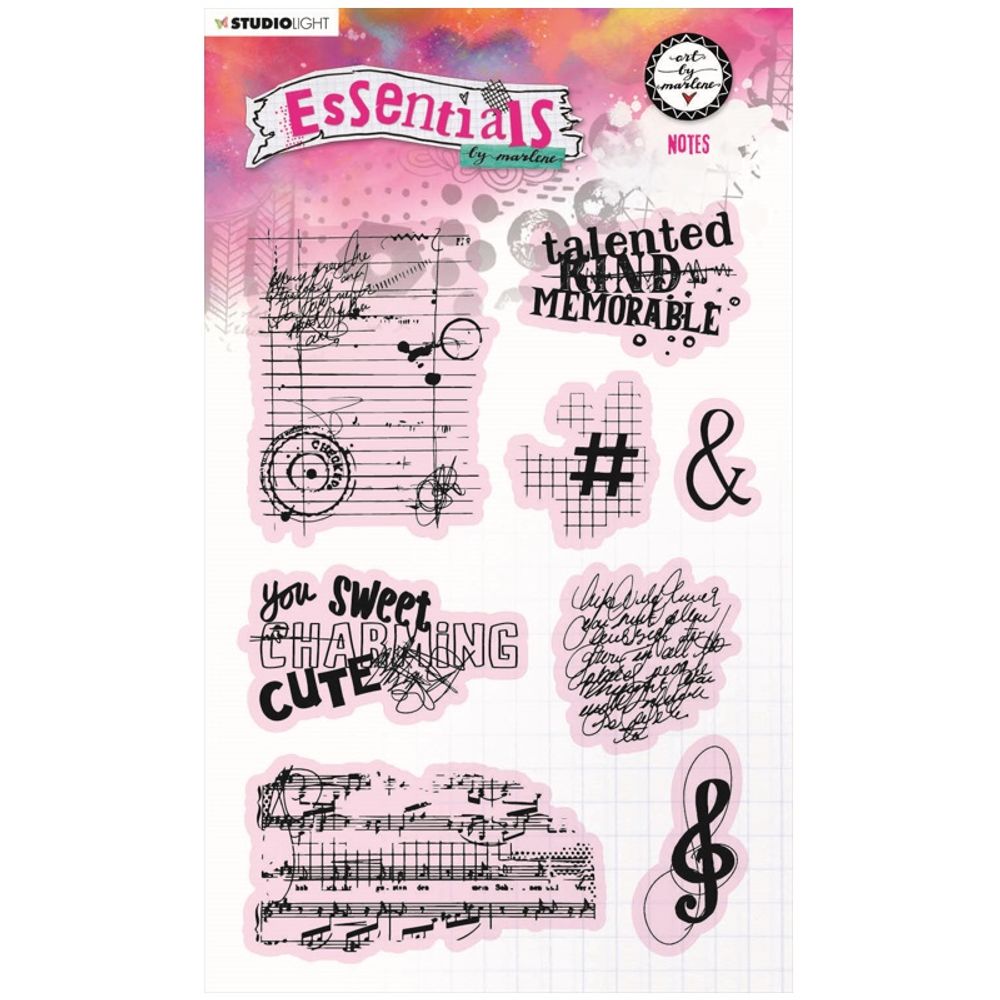 Studio Light Gelová razítka Studio Light "Art by Marlene", 8 ks - Poznámky