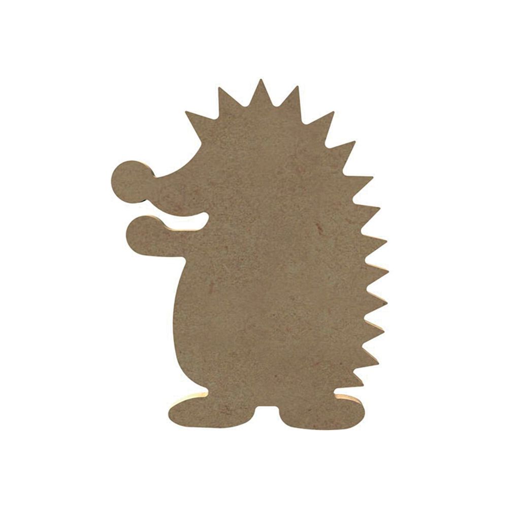 Gomille wooden decorative cutout, 12x16 cm - Hedgehog