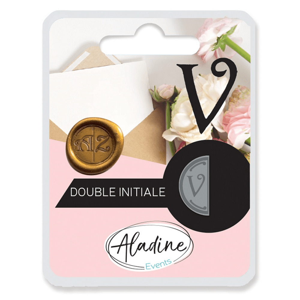 Levně Aladine Pečetidlo Aladine - Oboustranná iniciála - VYBERTE PÍSMENO - Pečetidlo Aladine - Oboustranná iniciála "V"
