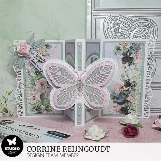 Scrapbooková sada Studio Light "Blooming Butterfly", 30,5x30,5 cm, 12 l.