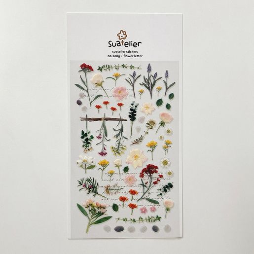 Samolepky Suatelier "Flower Letter" - luční květiny