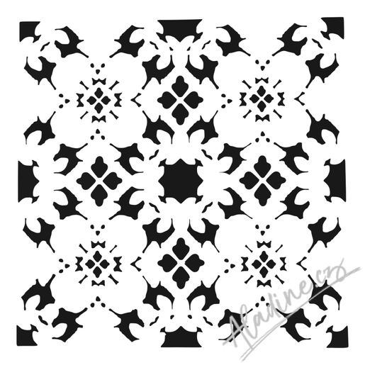 Šablona TCW 12"x12" (30,5x30,5 cm) - Poppy Grid