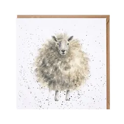 Přání Wrendale Designs "The Woolly Jumper", 15x15 cm - Ovce